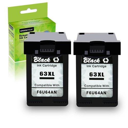 2x XL Inchiostro Colore Per HP 63 63XL OfficeJet 3830 3832 4650 - Foto 12