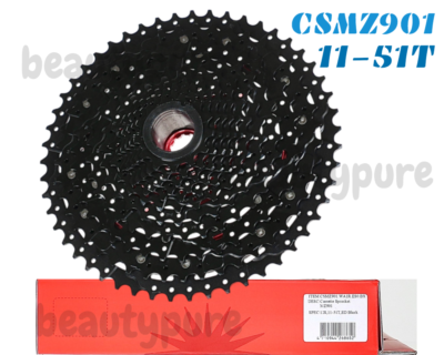 (11-51T) Sunrace CSMZ901 Wide-Ratio 12speed Cassette Black NIB