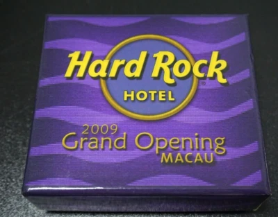 Hard Rock Cafe : 2009 Macau Hotel Grand Opening 3 pin Set, LIMITED EDITION - HTF - Image 1 of 4