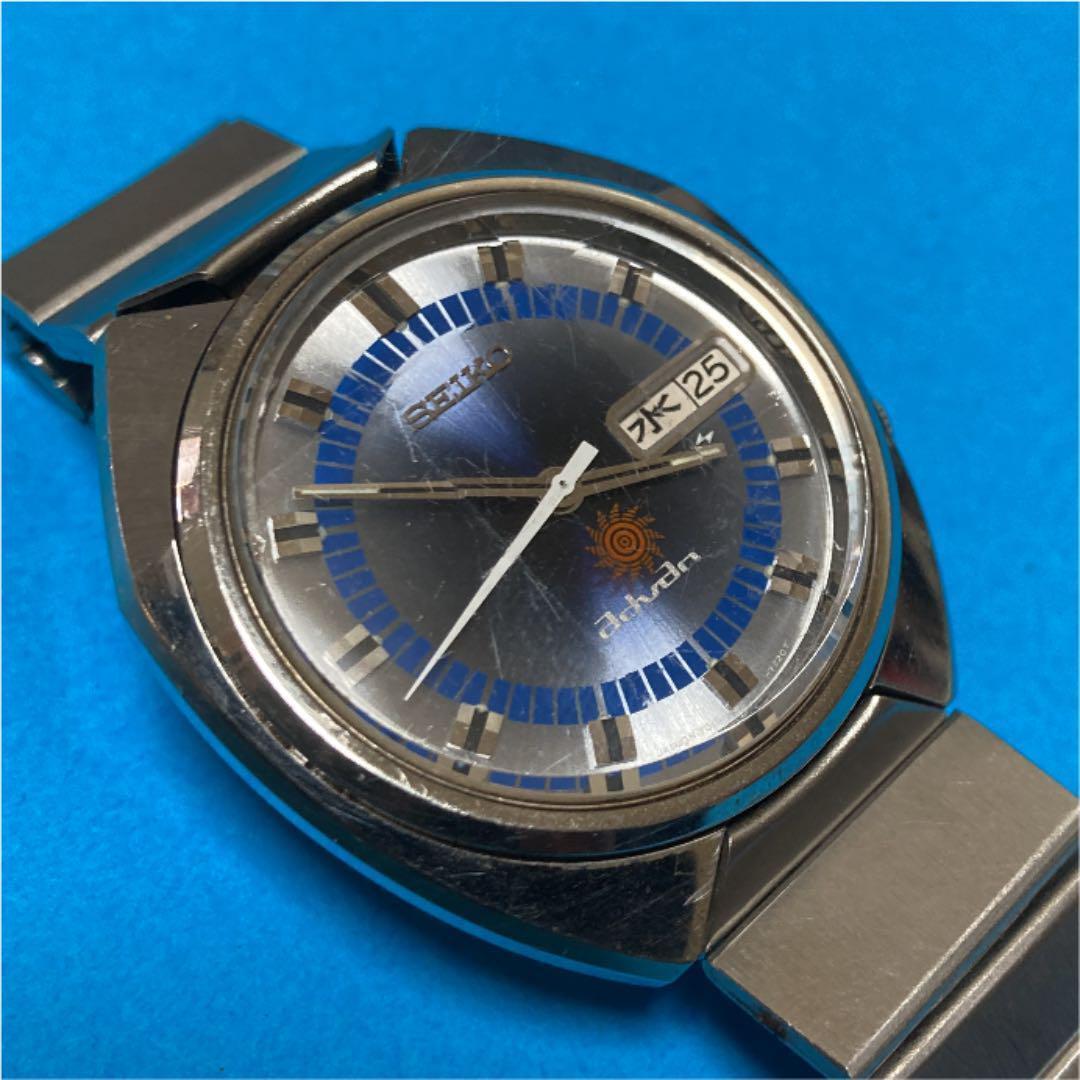 SEIKO Advan 7019-7150 Automatic Cut Glass 25 Jewels 1970s SEIKO Advan 7019-7150 Automatic Cut Glass 25 Jewels 1970s