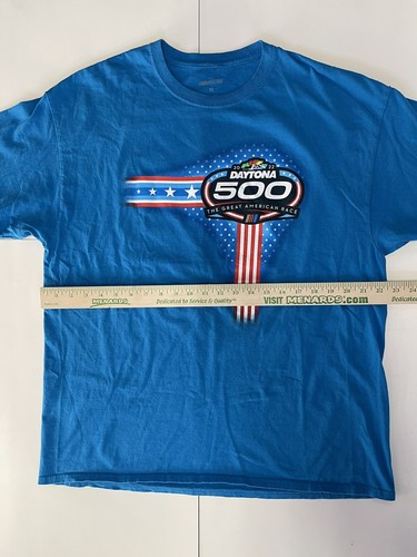 2022 Checkered Flag Daytona 500 Great American Race Patriotic T Shirt Size XL - Picture 2 of 6