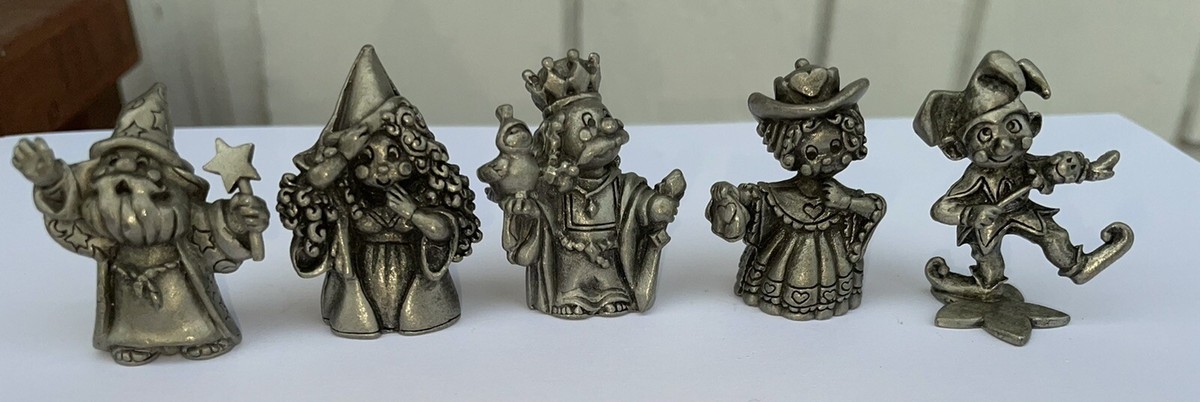 1984 Vintage Hudson Pewter Little World Kingdom Pewter Figurines