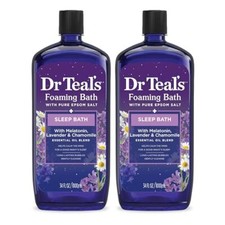 Dr Teal's Foaming Bath with Epsom Salt Lavender  Chamomile 34 fl oz 2 Pack