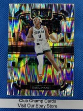 2024 #73 Dana Evans Panini WNBA Select Concourse Silver Flash Prizm Sky