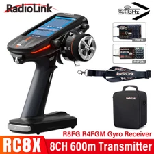 Radiolink RC8X 8CH 2.4G RC Transmitter and R8FG R4FGM Gyro Receiver Touch Screen
