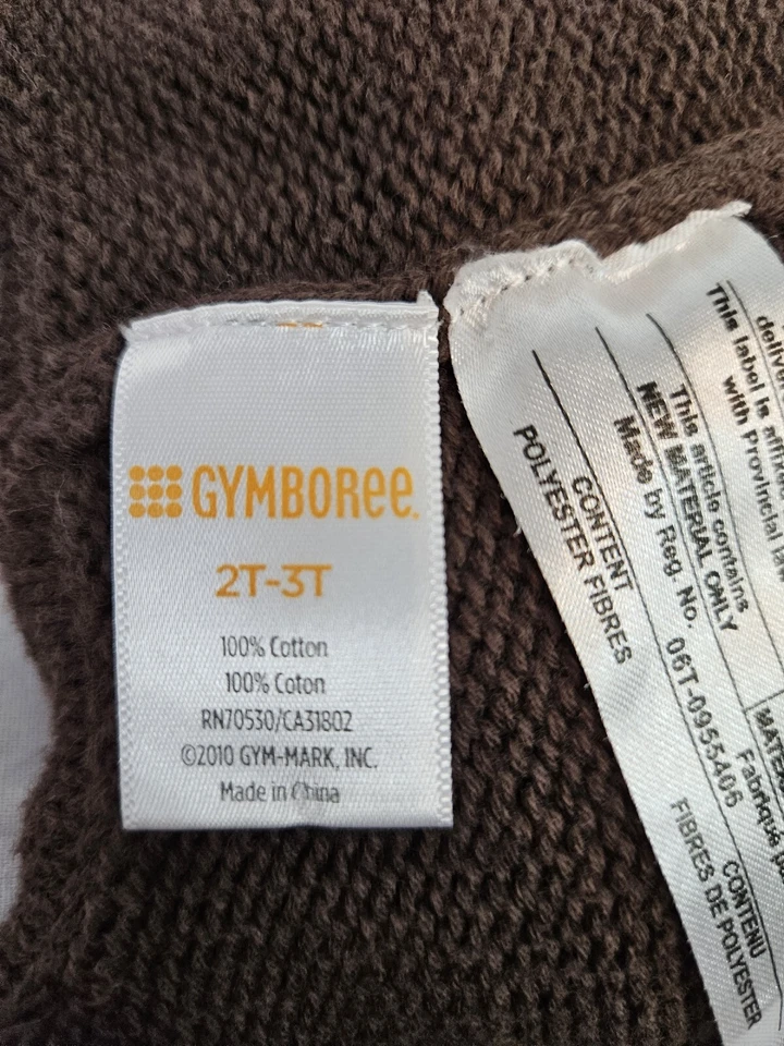 Gymboree Marrón Tejido 3D Alce Trampero Sombrero Talla 2T a 3T Unisex Niño Pequeño H74 Foto 4 de 4