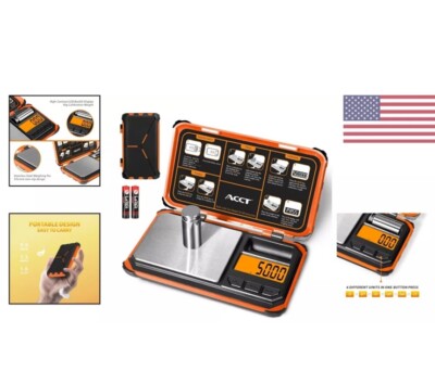 Pocket Scale - 200g Capacity, Digital Food Scale with LCD Display, 6 Units Co...