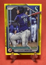 2024 Bowman Lazaro Montes Prospect #BP-110 Mariners Yellow Border /75