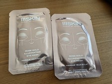 111SKIN Rose Gold Illuminating Eye Mask Set Lot Of 2 New And Fresh