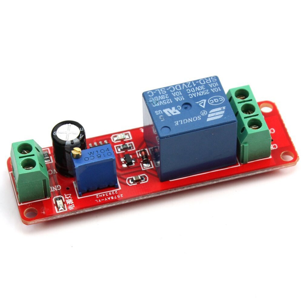 NE555 Delay Timer Relay Module Handlebar Headlight Tactile Switches