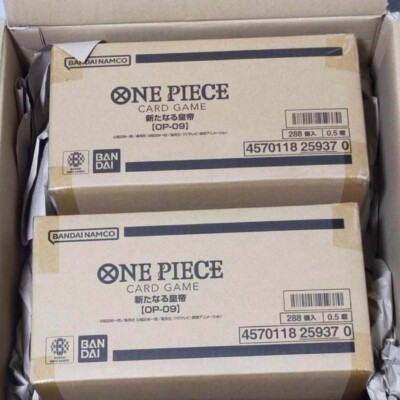 ONE PIECE Case 12 Box OP9 OP09 OP-09 The New Emperors & 10 3rd Anniversary  Promo | eBay