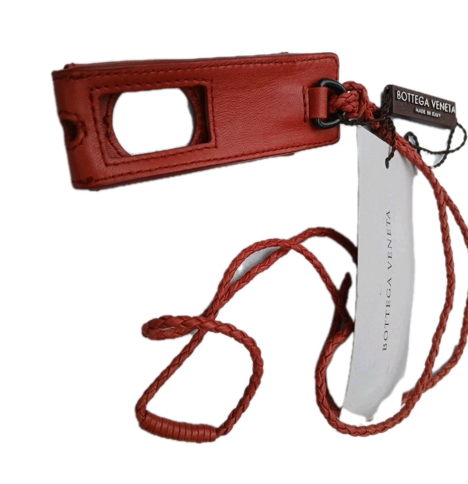 Bottega Veneta Intrecciato Leather iPod Nano Lanyard Case – Coral – NWT - Image 3 of 4