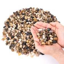 5-lb Decorative Pebbles for Indoor Plants, 3/8" Pea Gravel, Succulent Rocks, Aqu