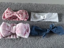 Next Blue Girls headband Primark Pink Headband Unbranded Soft Fleece cosmetic