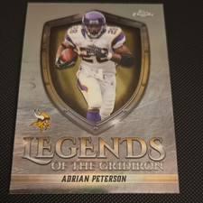 2025 Topps Chrome Legends of the Gridiron Adrian Peterson Refractor LOG-15