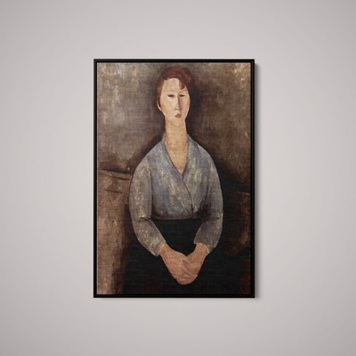 Amedeo Modigliani - Seated Woman With a Blue Blouse - Paper or Canvas