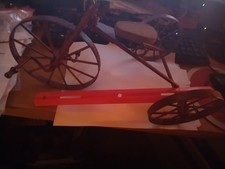 Vintage Metal Wood Tricycle 14 Rustic Home Decor /Doll Bike Free Gift
