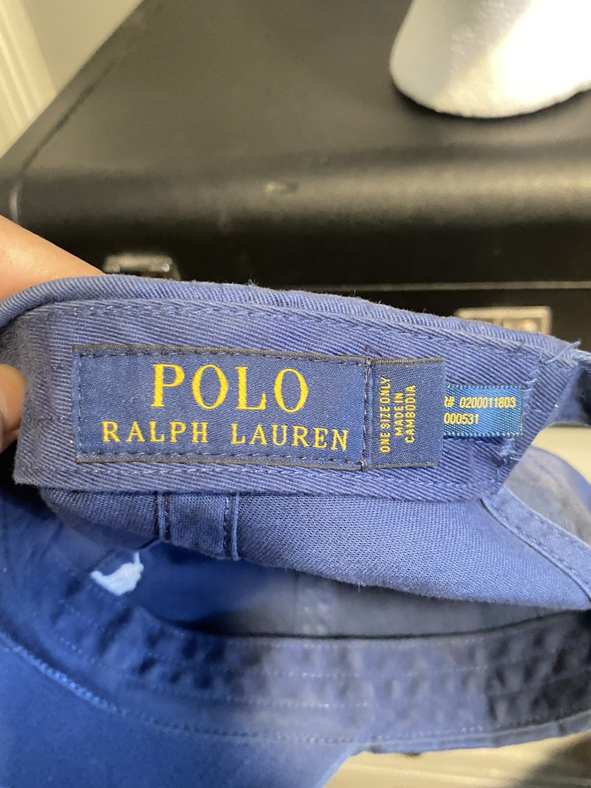 Polo Ralph Lauren Cappello Berretto Strap Bue Bianco Pony Papà Baseball Regolabile