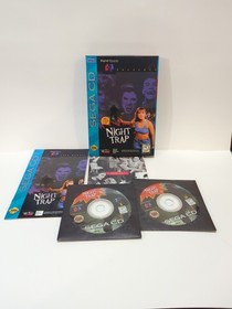 Night Trap (Sega CD, 1992) Authentic Blue Box Complete and tested, with reg.