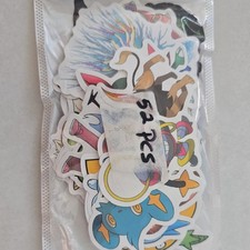 Pok mon 52 Paper Stickers Matte Multicolor Anime Manga