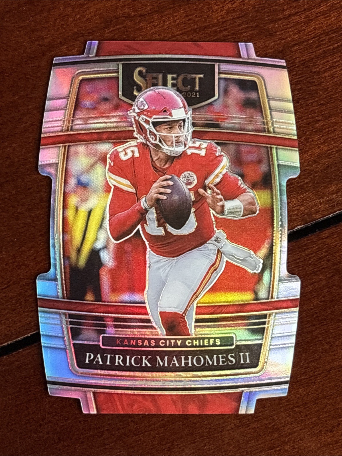 2021 Select Patrick Mahomes Concourse Die Cut Silver Prizm Chiefs