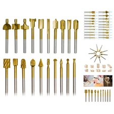 Durable 20-Pc Router and Engraving Bit Set with 1/8in Shank for DIY Projects
