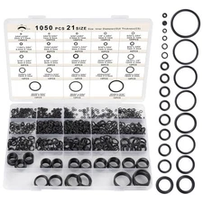 1050Pcs O Ring Kit 18 Sizes Sealing Gasket Washers, for Car Auto Vehicle Repai