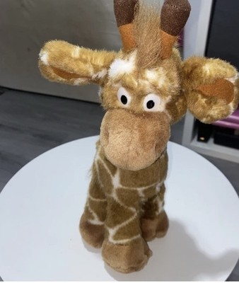 Russ Giraffe stehend 12 Zoll biegsamer Hals Stofftier Plüschtier Zoo Wildtier sauber 46