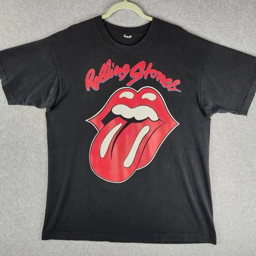 Rolling Stones Shirt Mens XL Black Voodoo Lounge Wor 1990s vintage concert t-shirt, vintage, size XL, single stitch, B+ condition