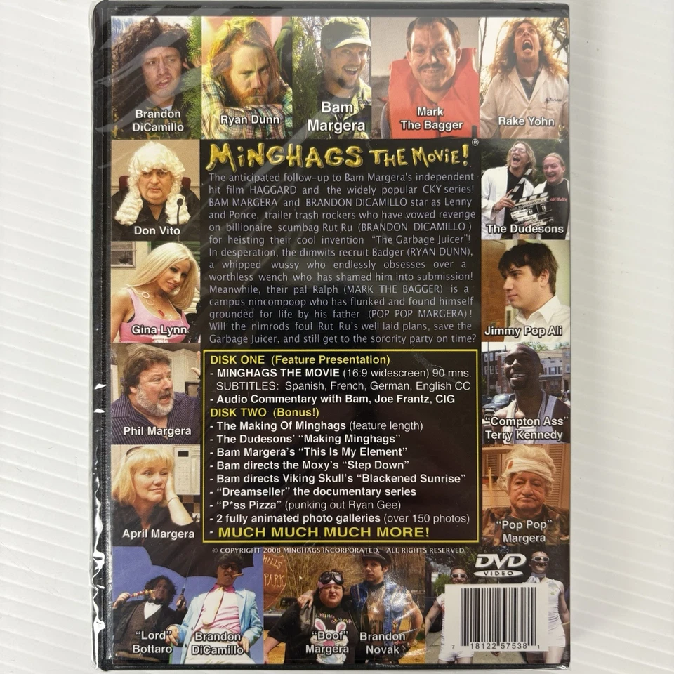 Minghags The Movie DVD CKY Bam Margera Skateboarding Jackass Sealed NEW 2008 OOP - Image 2 of 4