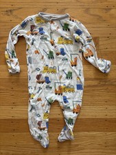 Magnetic Me Baby 0-3 Months Sleep Footie Sleeper Trucks Boy Modal Spandex