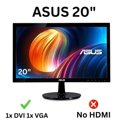ASUS 19.5'' Computer Monitor VS207TP LED HD Monitor (DVI, VGA) - Black