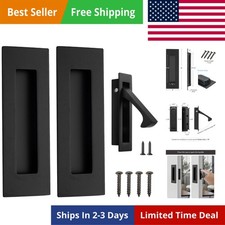 6 Inch Recessed Finger Flush Pulls for Pocket Door Closet Door, Sliding Barn ...