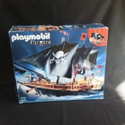 6678 Playmobil black Pirate Ship, vintage toy including original box