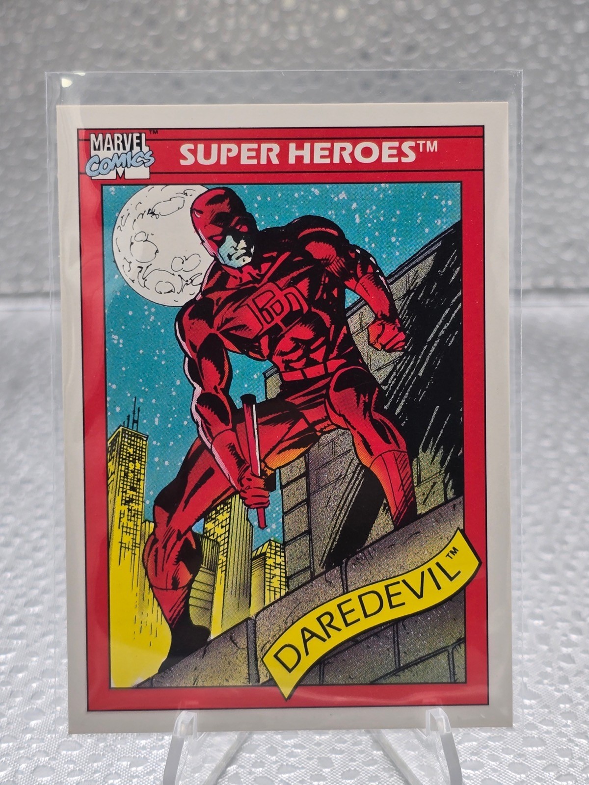 1990 Impel Marvel Universe Series 1 Super Heroes Daredevil #4!