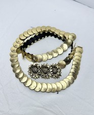 Vintage Gold Sunflower Belt- 38  Stretchy, Festival, Summer, Boho