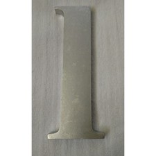 Pottery Barn Letter l lower case L Silver Metal Brand New in box