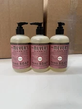 THREE MRS. MEYER'S CLEAN DAY Rosemary Scent Hand Soaps 12.5 oz Each