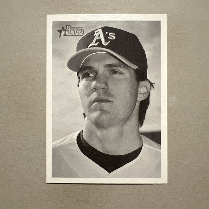 2001 BOWMAN HERITAGE # 55 BARRY ZITO  BASEBALL CARD