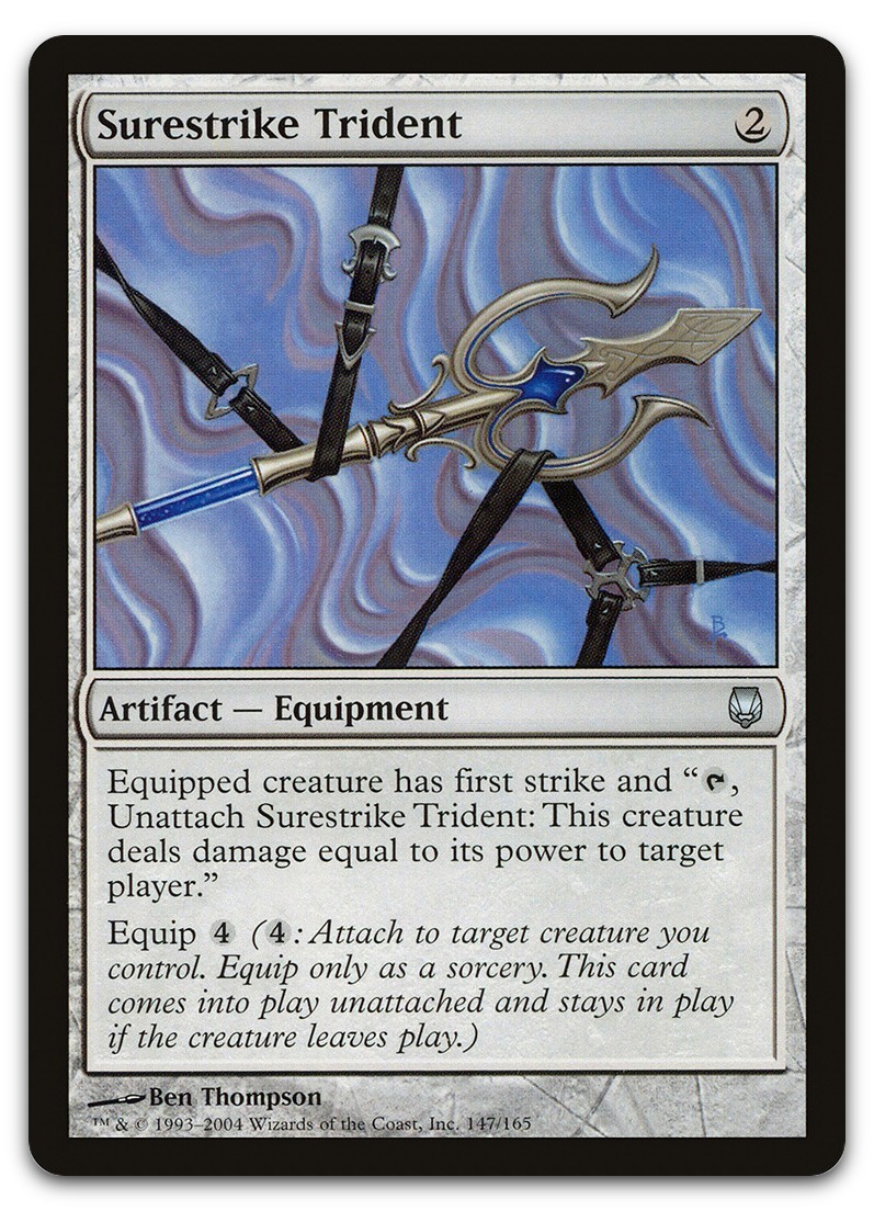Surestrike Trident #147 (NM) Darksteel DST Magic MTG