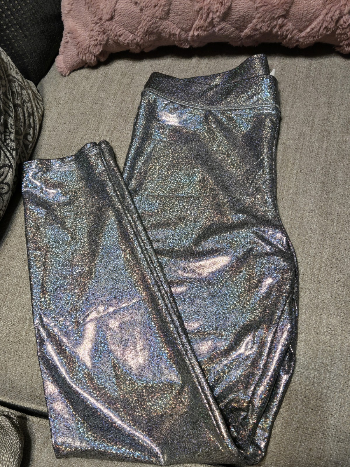 ALTRA Leggings Victoria's Secret rosa L G argento attivo argento metallizzato stretto