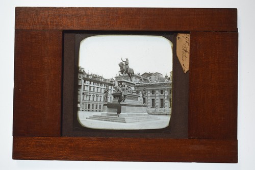 Statue Charles Albert In Turin Italy - Wooden Lantern Slide - Hughes - Picture 2 of 2