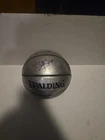 signed NBA Silver Basketball autograph