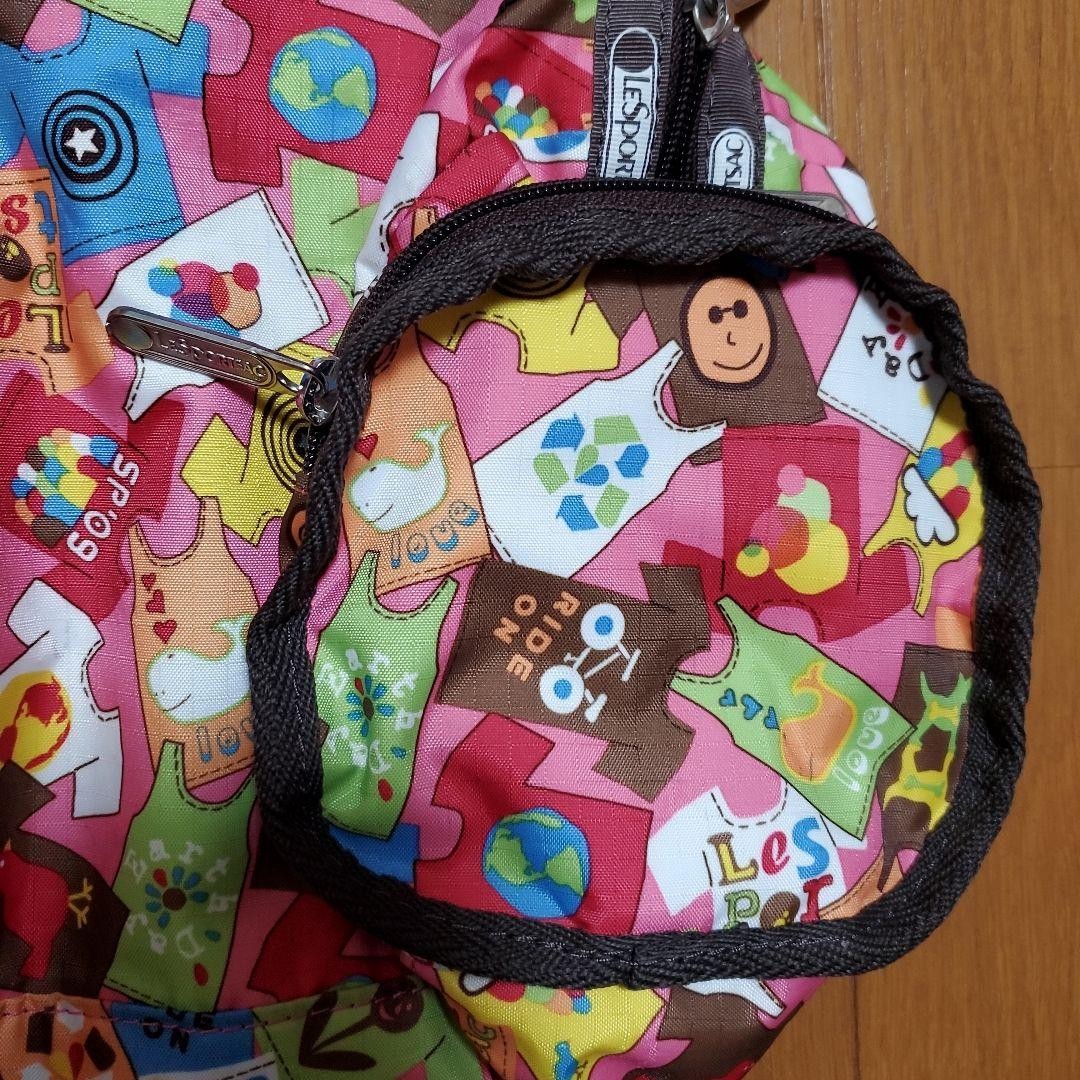 LeSportsac Mini Boston Bag Drum Can Shape T-Shirt Tank Top Pattern image 4