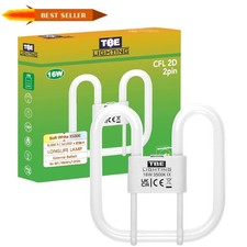 16W Energy Saving 2-PIN CFL Bulbs – Soft White Light, Long Life 8000 Hours