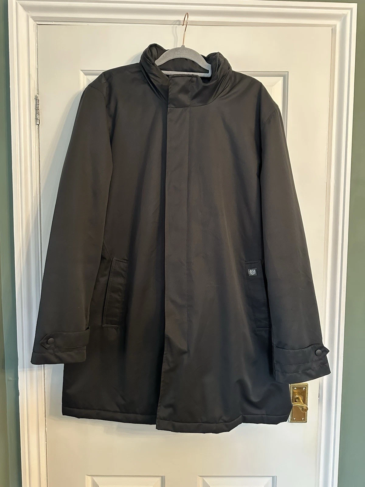 Brook Taverner Chicago Raincoat men’s size 42R Black