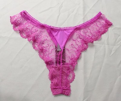 Savage X Fenty Women's Loveline Lace Brazilian Panty DH3 Striking