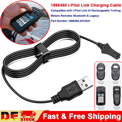 for Minn Kota i-Pilot Link Remote Control USB Charger Charging Cable 1866460