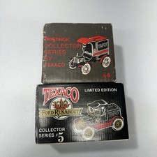 ERTL 1918 Ford Runabout Texaco Die-Cast Coin Bank 1905 Ford Delivery Car New