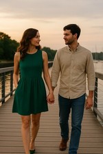 Madewell by J.Crew 100% Silk Green Dress – Effortless Style, Perfect for Summer